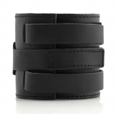 Кожаный браслет мужской Scappa A-104 черный