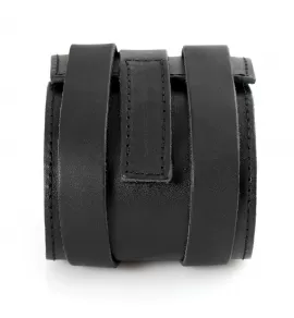 Кожаный браслет мужской Scappa A-104 черный