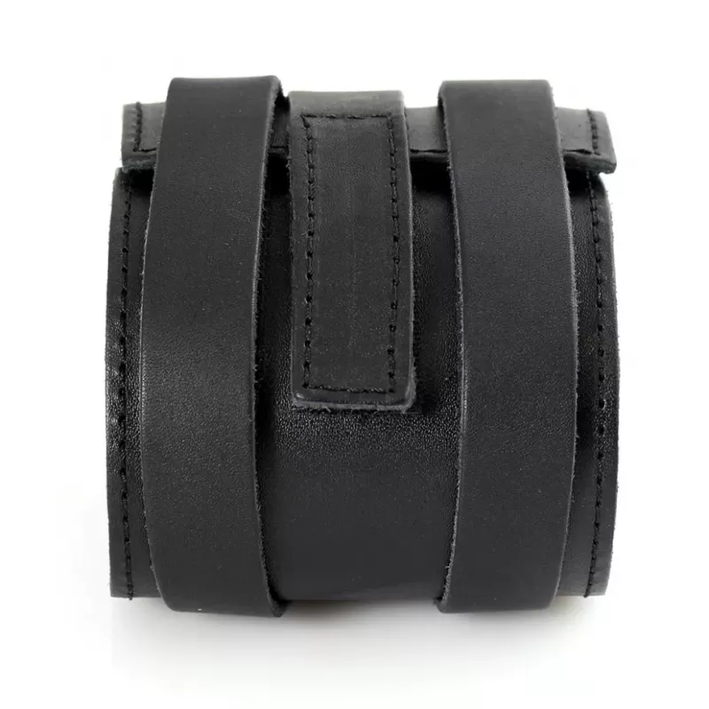 Кожаный браслет мужской Scappa A-104 черный