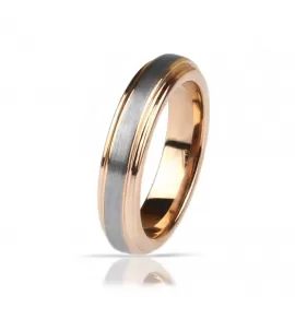 Кольцо из карбида вольфрама INFY RTG-4320 с матовой полосой