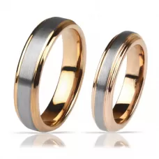 Кольцо из карбида вольфрама INFY RTG-4320 с матовой полосой