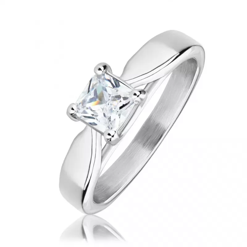 Помолвочное кольцо из стали RSS-2442-ST