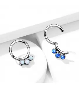 Кольцо кликер из титана Pirslab RHT52-OP05 серьга для пирсинга септума, трагуса и хеликса, брови, губ (диаметр от 8 мм до 10 мм)