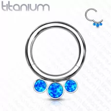 Кольцо кликер из титана Pirslab RHT52-OP05 серьга для пирсинга септума, трагуса и хеликса, брови, губ (диаметр от 8 мм до 10 мм)