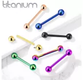 Штанга из титана с внутренней резьбой Pirslab TIBT-G для разных видов пирсинга