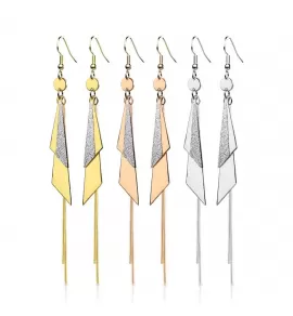 Длинные женские серьги TATIC SE3858 из стали