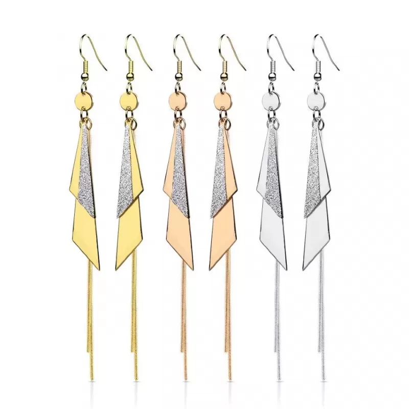 Длинные женские серьги TATIC SE3858 из стали