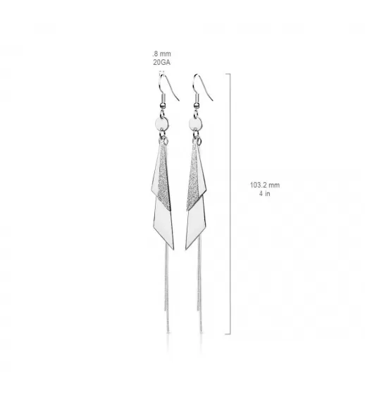 Длинные женские серьги TATIC SE3858 из стали