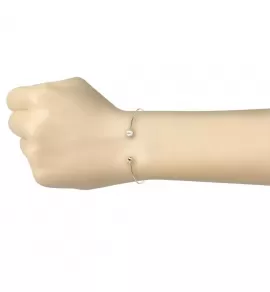 Жесткий браслет-кафф из стали с жемчугом TATIC SSB-0977