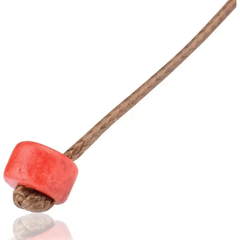 Плетеный браслет в стиле Шамбала Everiot Select LNS-2056 из красных керамических бусин