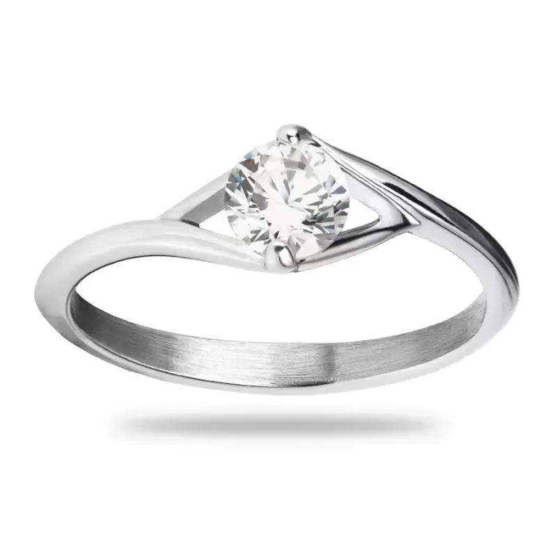 Помолвочное кольцо из стали RSS-2332-ST