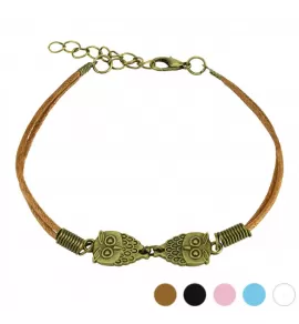 Браслет-шнурок TATIC SL0195 с совами, текстильный