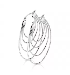Женские серьги-кольца из стали TATIC SE3865 овальной формы