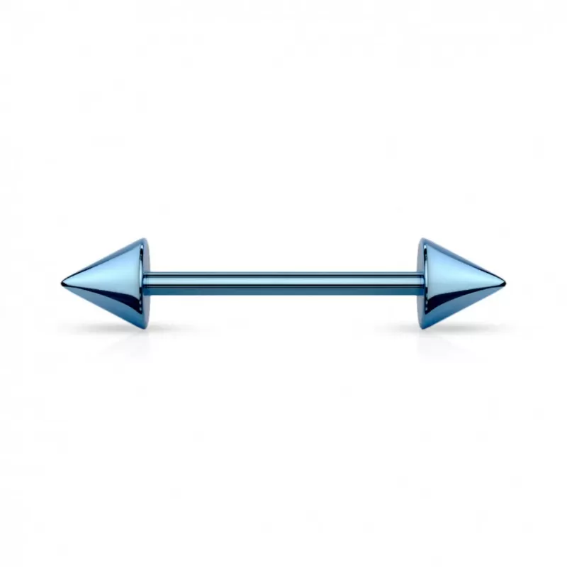 Штанга из стали с шипами PiercedFish BT02 для пирсинга хряща уха, хеликса, брови, сосков