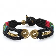 Браслет Indigo ING-1438 плетеный со спиральным декором