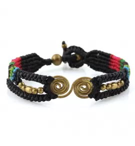 Браслет Indigo ING-1438 плетеный со спиральным декором