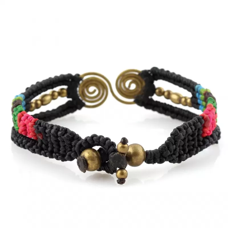 Браслет Indigo ING-1438 плетеный со спиральным декором