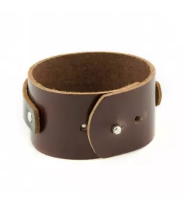 Кожаный браслет мужской Everiot RN-DL-111 с металлическим декором