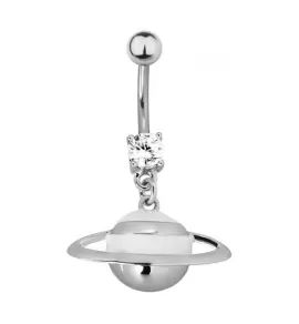 Украшение для пирсинга пупка Everiot AAB-386TBPN с подвеской "Планета"