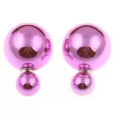 Серьги в стиле Dior ALFG-7201-TZ сиреневого цвета