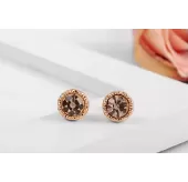 Серьги ROZI RR-14210 гвоздики с цветным камнем