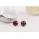 Серьги ROZI RR-14210 гвоздики с цветным камнем