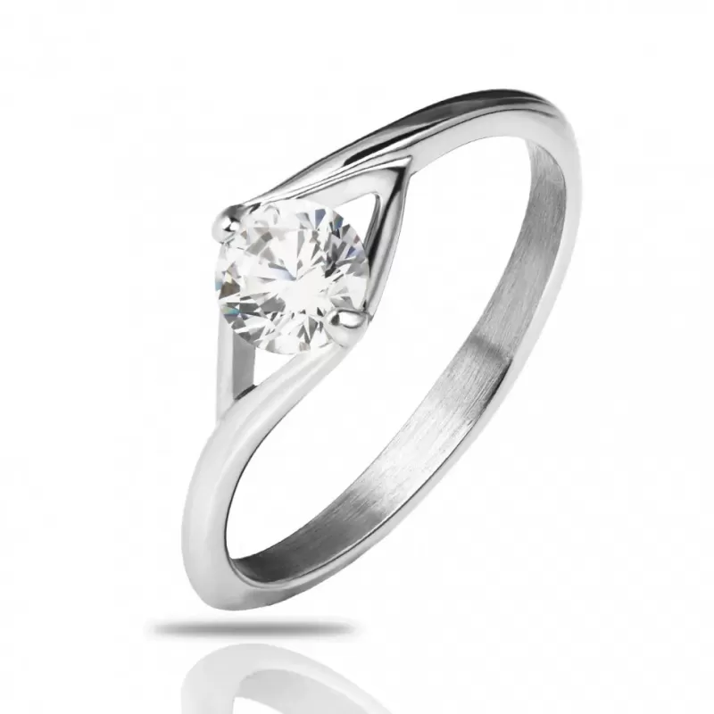 Помолвочное кольцо из стали RSS-2332-ST