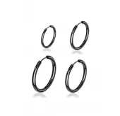 Набор серьги конго TATIC SET-1/2xSE3065K из нержавеющей стали 8, 10, 12 и 14 мм