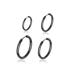 Набор серьги конго TATIC SET-1/2xSE3065K из нержавеющей стали 8, 10, 12 и 14 мм