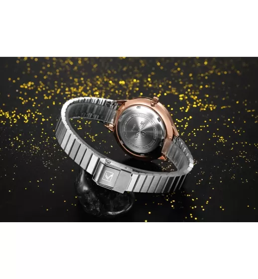 Ультратонкие женские часы из стали Curren CR-9041