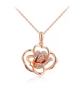 Кулон на цепочке Rozi PD-27625B в форме розы