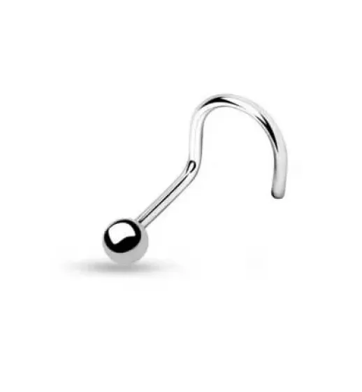 Серьга нострил для пирсинга носа PiercedFish NOSE из медицинской стали