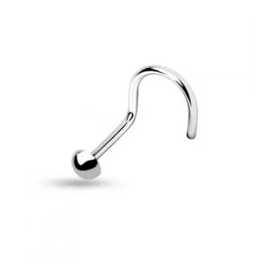 Серьга нострил для пирсинга носа PiercedFish NOSE из медицинской стали