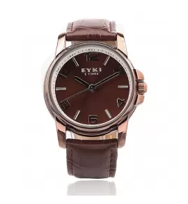 Часы EYKI серии E Times ET0848-BRN на коричневом кожаном ремешке