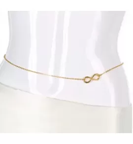 Нательная цепочка Chersy ALBC-4006-GD на талию с символом бесконечности