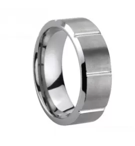Мужское кольцо из карбида вольфрама без покрытия Lonti TU-028049