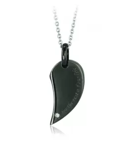 Парный кулон Everiot AAB-13xGPSD с надписью "For the rest of our life"