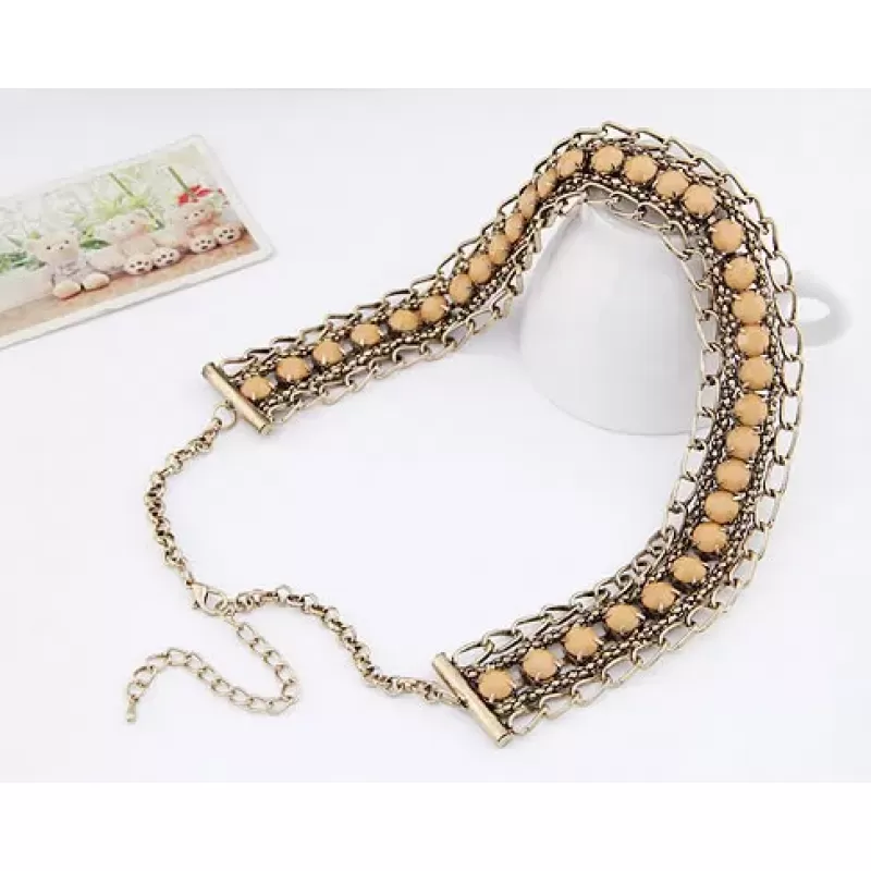 Ожерелье AS-A26330 из цепочек с кристаллами