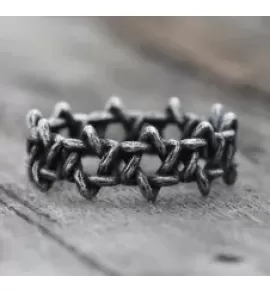 Кольцо из стали TATIC SR-BR-104 символ Звезда Давида