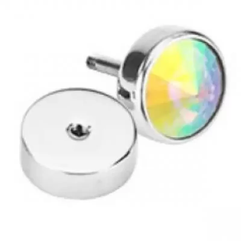 Серьга PiercedFish PSFX-22 с кристаллом (имитация плага)