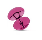 Серьги из стали PiercedFish PSFX-52  (Фейк-плаг обманка) круглой формы