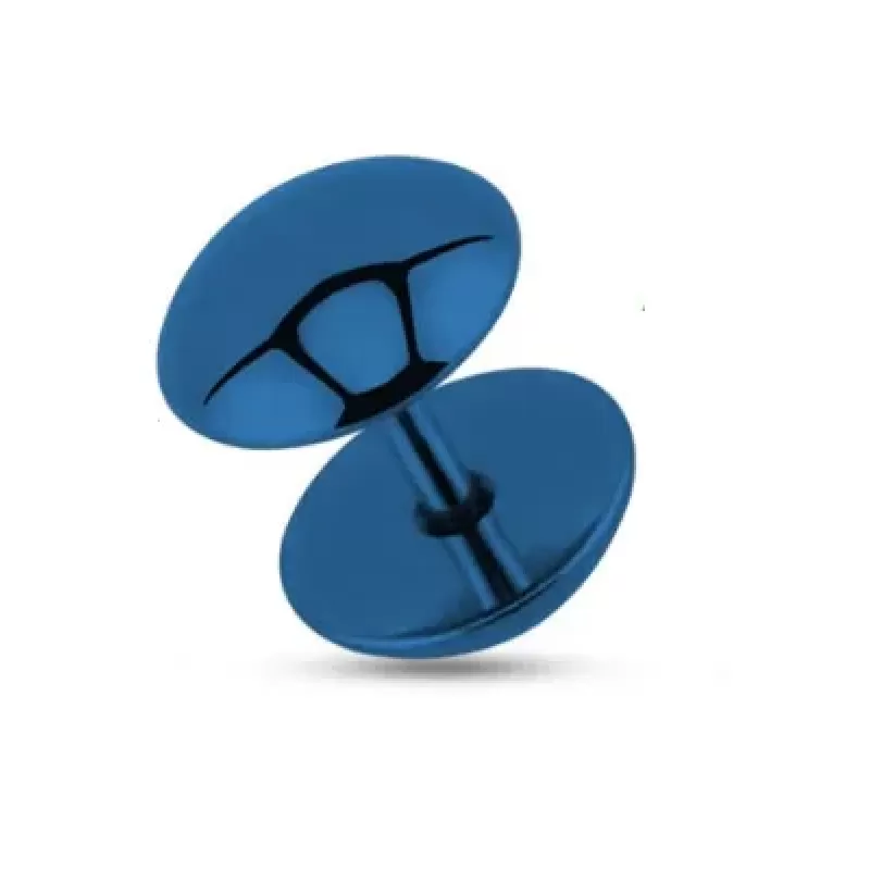 Серьги из стали PiercedFish PSFX-52  (Фейк-плаг обманка) круглой формы