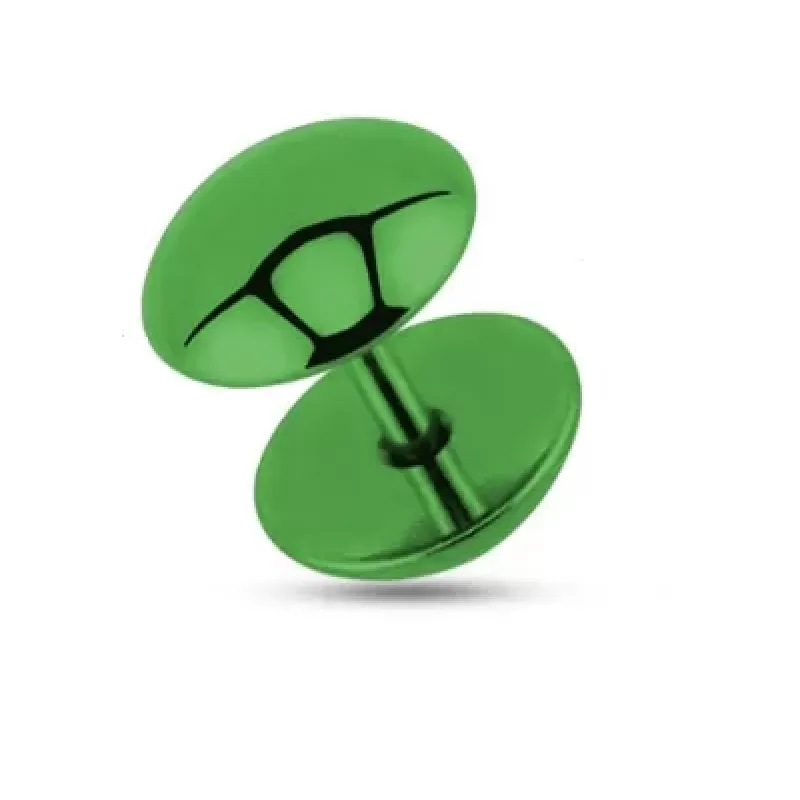 Серьги из стали PiercedFish PSFX-52  (Фейк-плаг обманка) круглой формы