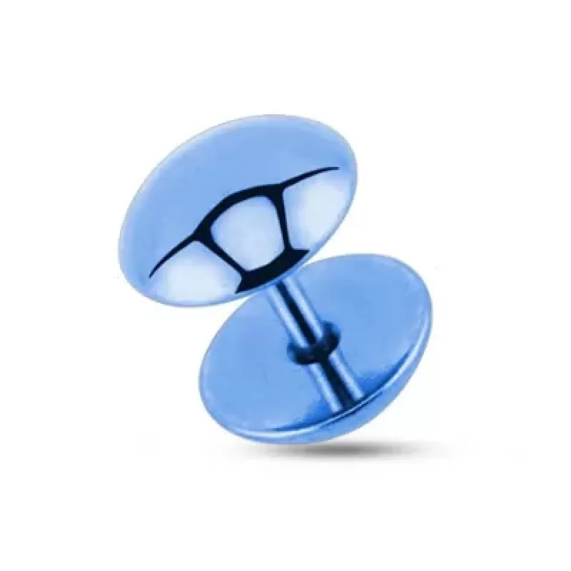 Серьги из стали PiercedFish PSFX-52  (Фейк-плаг обманка) круглой формы