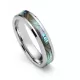 Кольцо из карбида вольфрама INFY RTG-0106-ST с вставкой из галиотиса