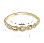 Браслет ROZI BC-08750B с плетением и фианитами