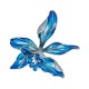 Брошь Ирис циркон + эмаль с ручной росписью Fiore Luna XR12394A4 BL/S