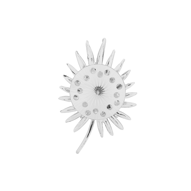 Брошь Одуванчик серый Shadore XZ0839.22 BL/S