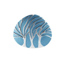 Брошь 3 Дерева синяя Shadore *XZ1366.22 BL/S