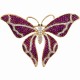 Брошь Бабочка Zircon Fiore Luna XR05662M1 V/G